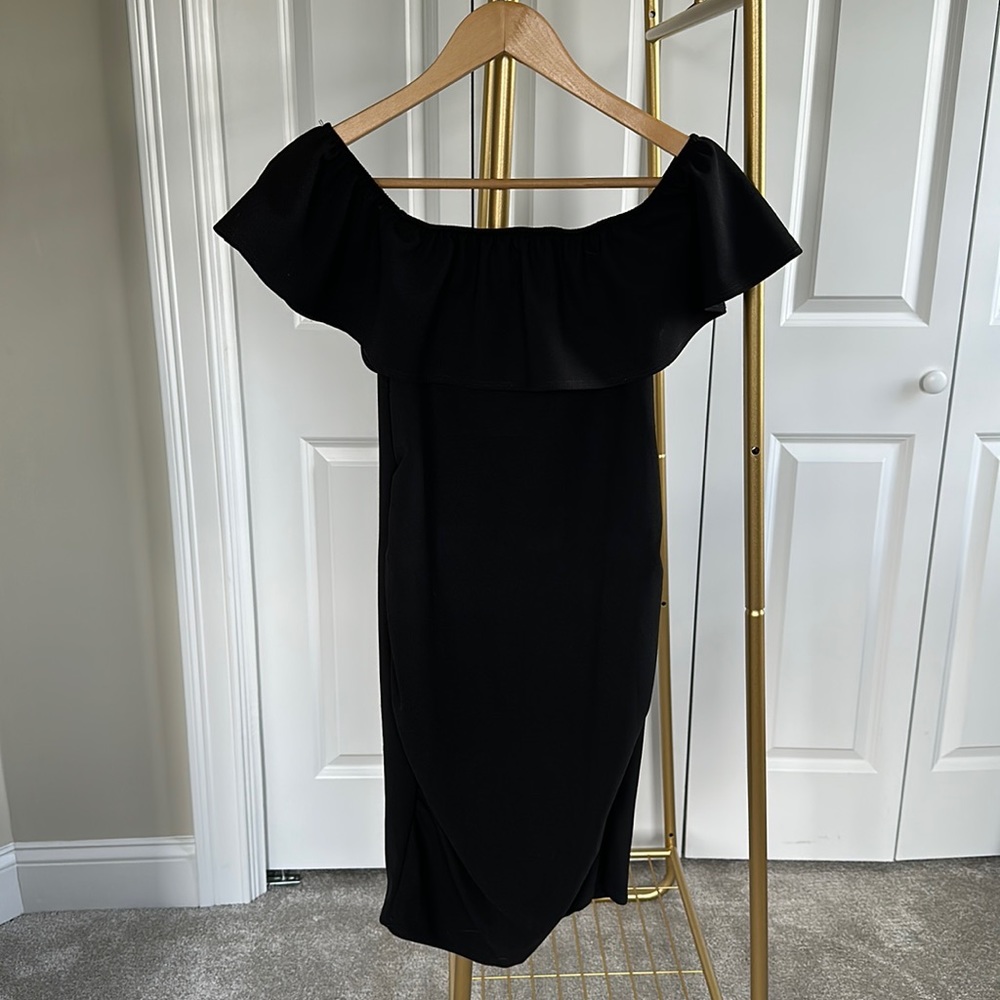 Black maternity dress